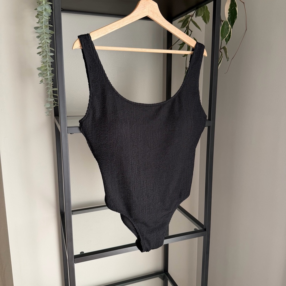 J. Crew Tectured Scoop Neck One Piece Swimsuit